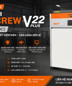 Máy Nén Khí Nhật Bãi Hitachi HiScrew V22