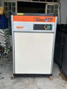 Máy Nén Khí Nhật Bãi Hitachi HiScrew V22 4 Máy Nén Khí Nhật Bãi Hitachi HiScrew V22